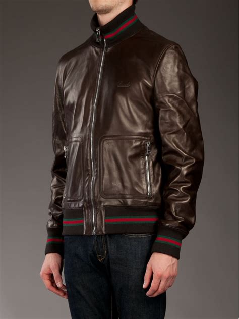 vintage gucci leather jacket men's.